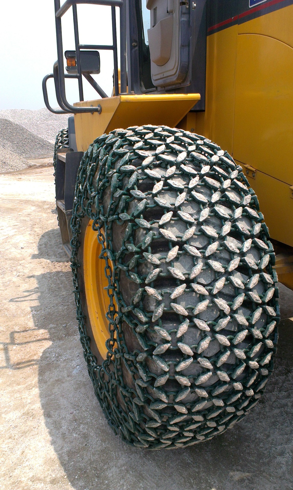 供应各种型号装载机轮胎保护链 轮胎防滑链 (图)