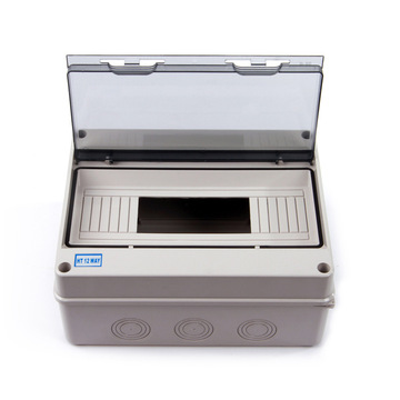 现货供应12位家用照明空开箱 明装防水配电箱 ht-12way