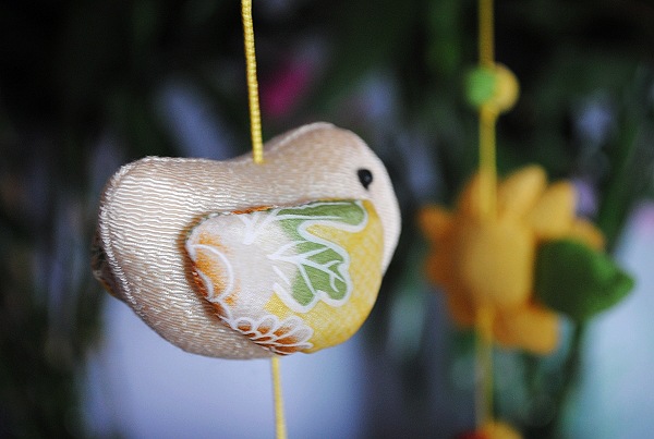 日本进口和风小物布艺卡通挂饰吊饰日式风铃