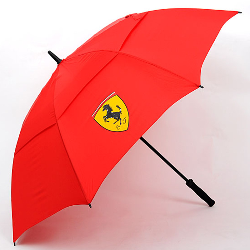 【朗天伞业 厂家直销】供应-法拉利双层高尔夫伞 时尚气派显档次