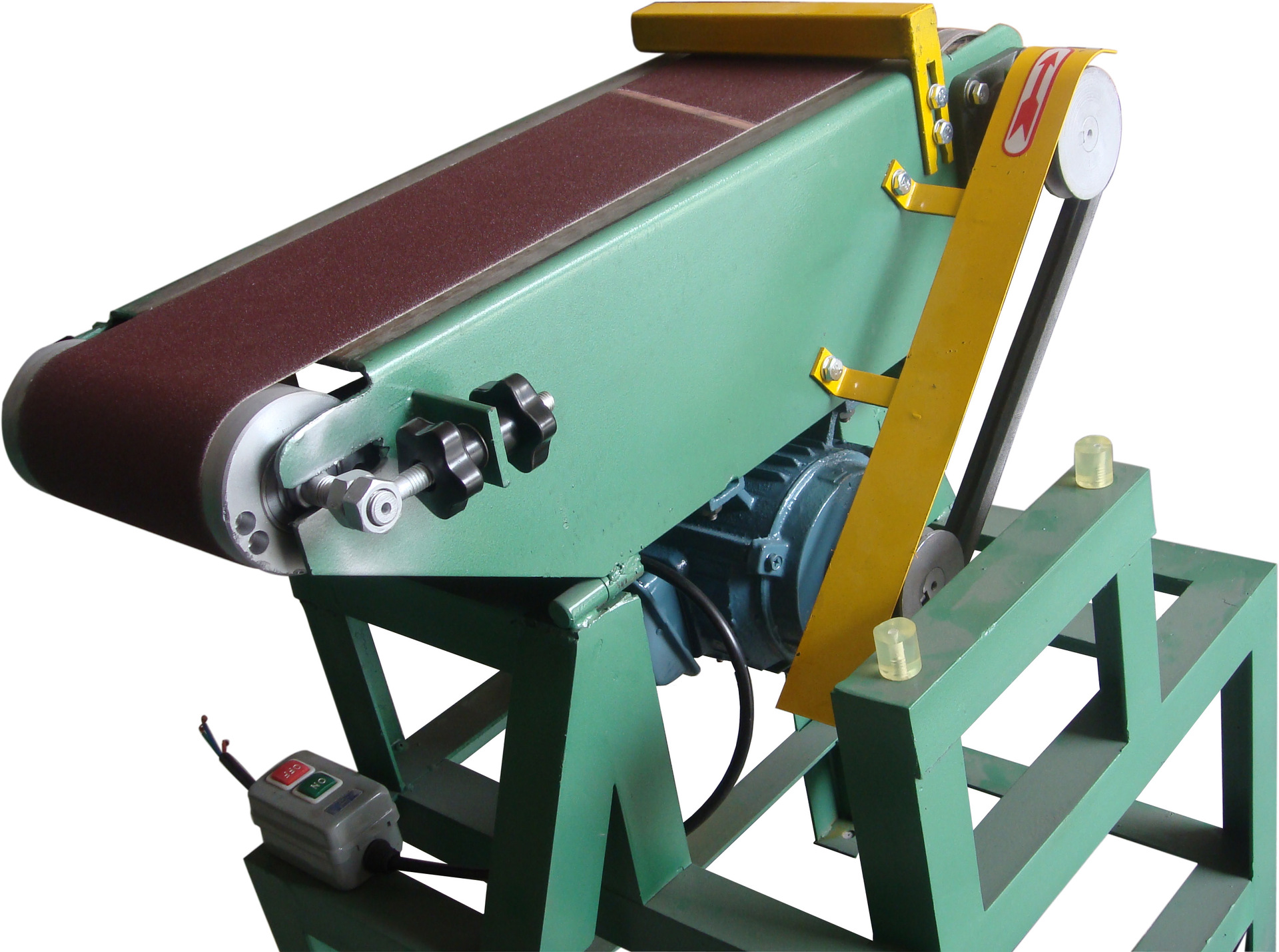 不锈钢金属带轴砂带机抛光打磨机木工沙带机平面立卧两用砂带机