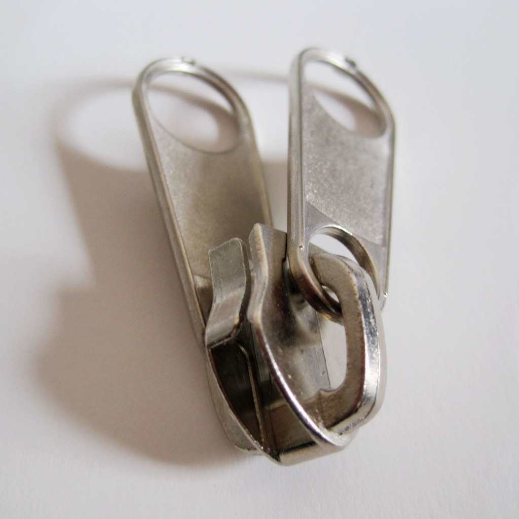 5#尼龙拉链双拉片拉头 双面拉头 尼龙双面拉链头厂家直销