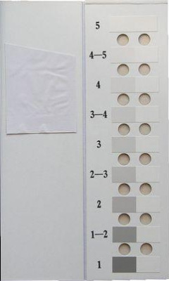gb251评定沾色用灰色样卡国标灰卡干湿摩擦用灰卡