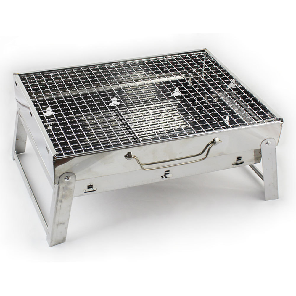 极地冷山加厚不锈钢烧烤炉便携式户外烤架 烧烤箱批发