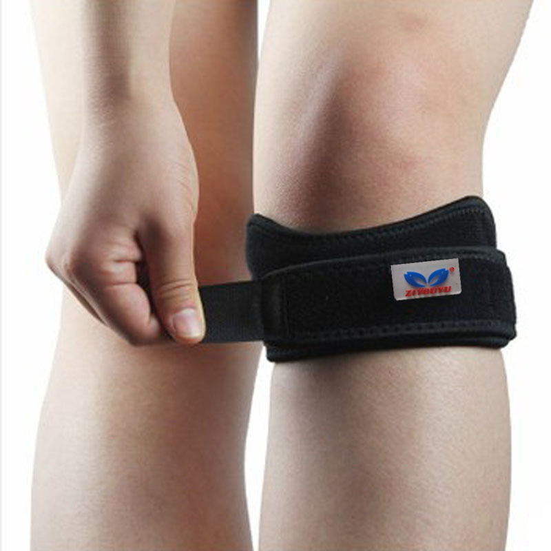 运动护膝篮球羽毛球膝盖髌骨带减震加压跑步骑行登山护具男女护膝