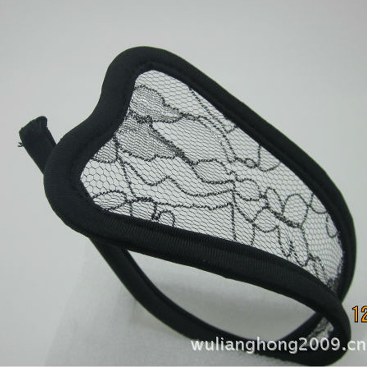 厂家直销 心型女c字裤 黑色网纱透视情趣c字裤