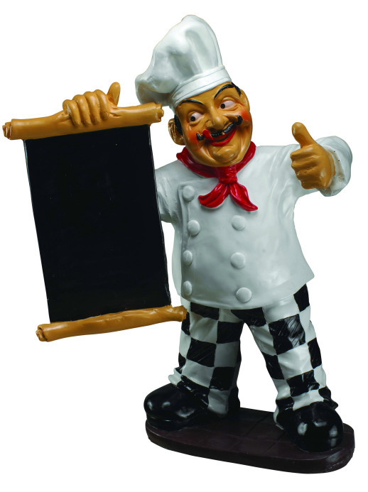 酒店开业喜庆good招牌厨师树脂公仔雕像 酒店餐饮门口摆件 招牌