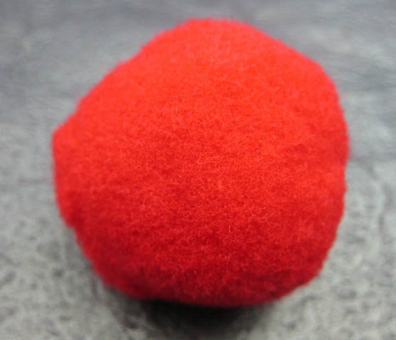 红色涤纶绒球毛绒球 服装饰品配件毛球 幼儿园diy手工材料5-40mm