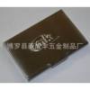 supply Metal Card case Stainless Steel Business Card Holder Aluminum alloy business card case high-grade genuine leather Card case