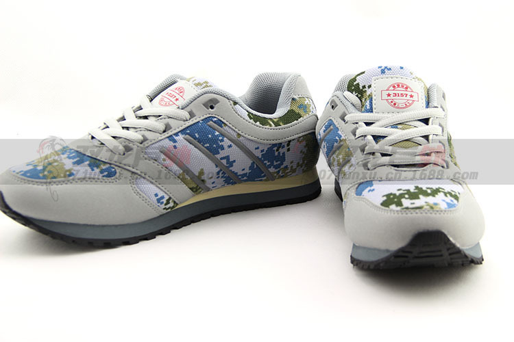 海洋迷彩运动鞋球鞋特训特训鞋男式透气帆布