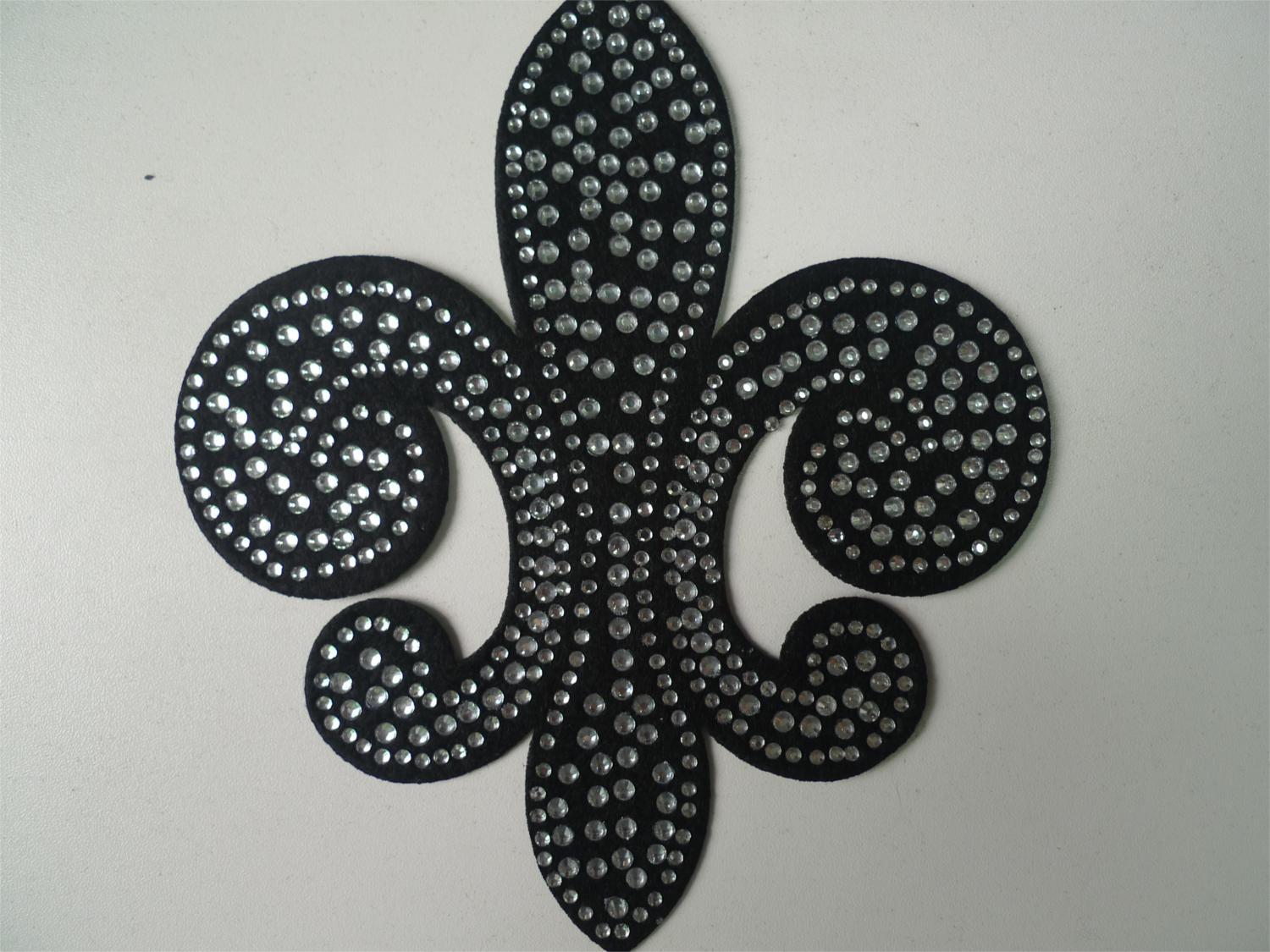 数字图案 珠片绣 亮片绣