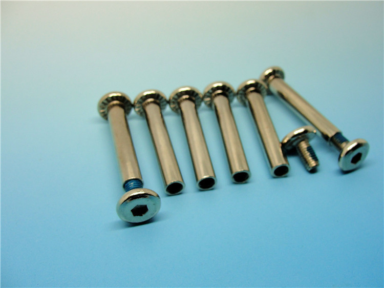 304不绣钢对锁螺丝 子母螺丝 溜冰鞋轮滑鞋螺丝 滑板鞋螺丝