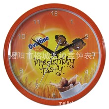 出口活动礼品钟 外贸创意广告挂钟 美立钟表厂家 10英寸壁挂钟