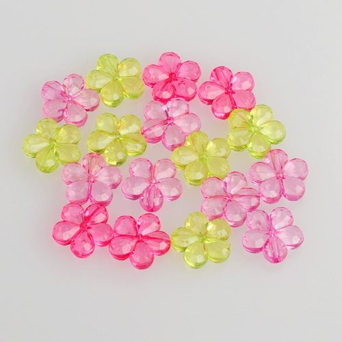 c35中号五瓣花 门帘珠 亚克力珠子 diy手工串珠材料批发