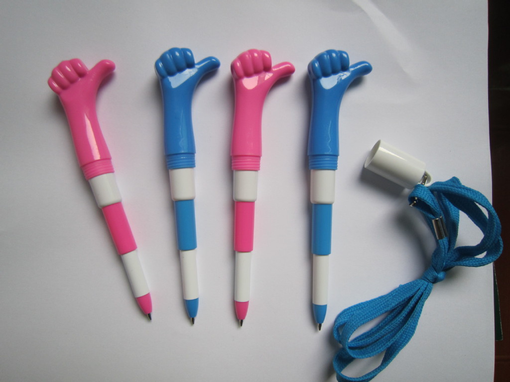 手势笔 手指笔 大拇指笔 学校教育笔 学生趣味笔 小额定制