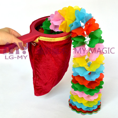 舞台道具 大号乾坤袋(简装不含拉花)空袋出物专业魔术道具批发