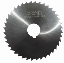CORONET皇冠锯片铣刀 切铝铁不锈钢高速钢切口锯片 HSS铣刀片