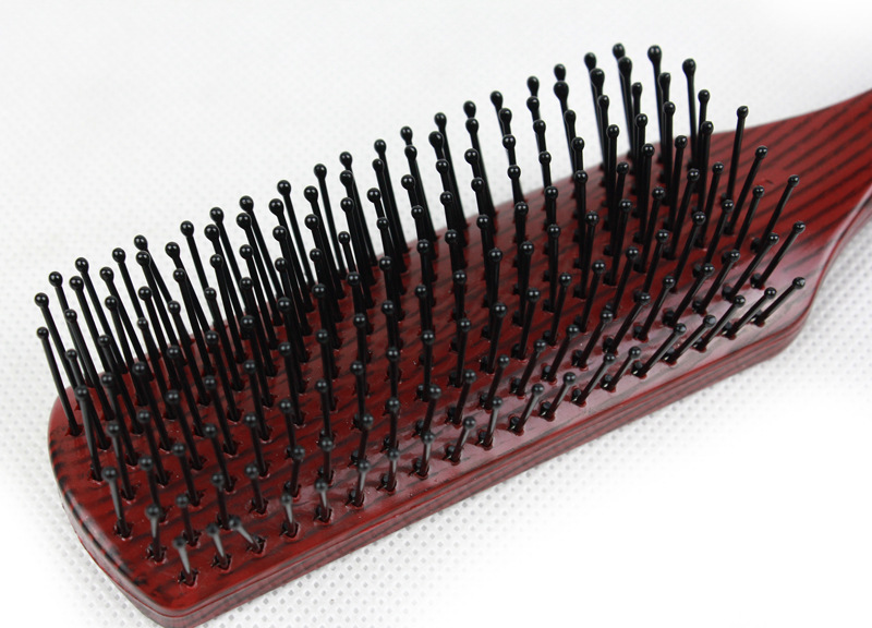 专业美发排骨梳 耐热防静电梳子卷发梳 鱼骨型直卷发造型梳子