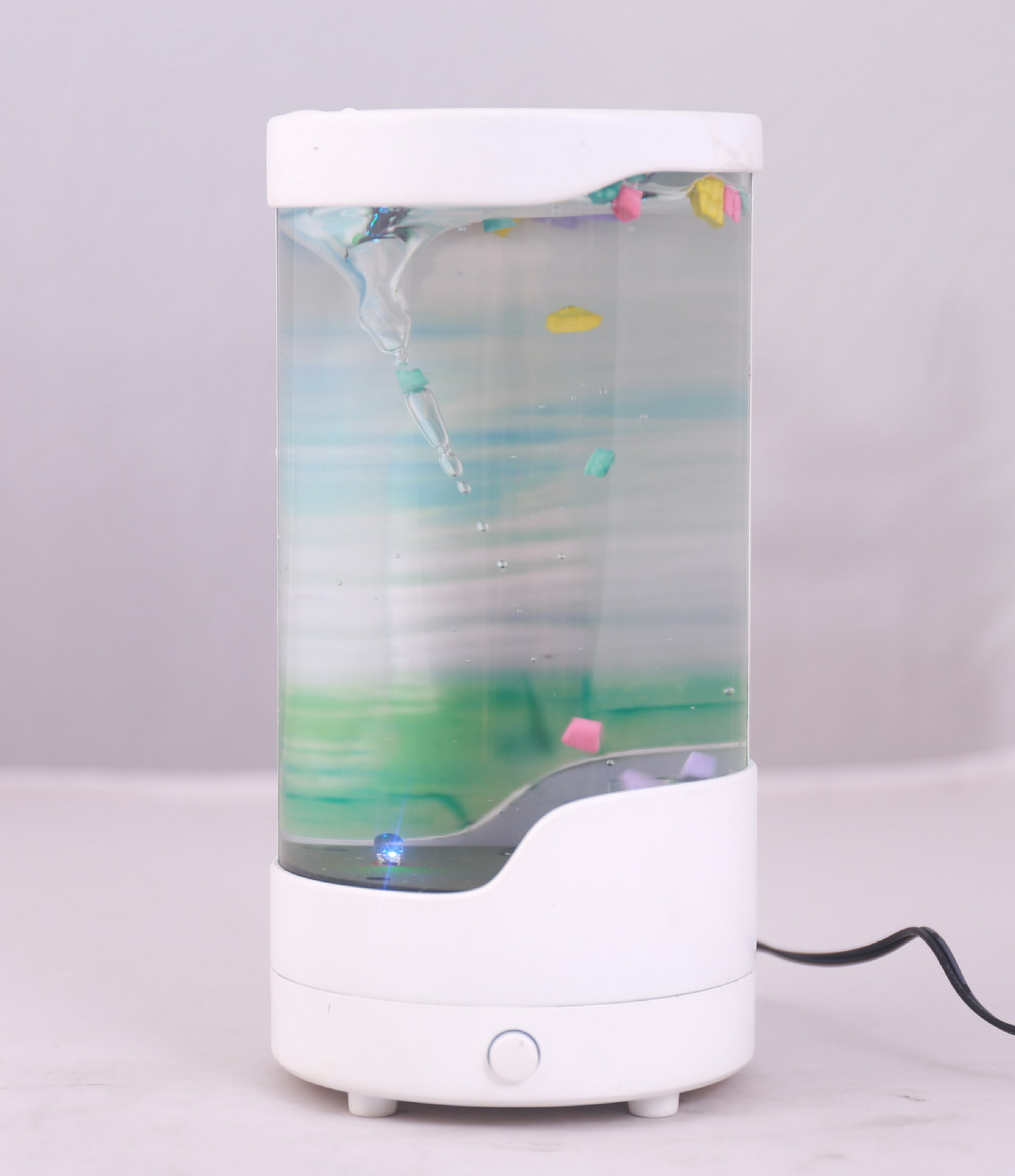 小款龙卷风水箱灯 家居摆饰 led灯光 龙卷风场景 声音 新奇特