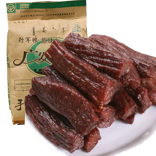 广发草原 手撕风干牛肉干 原味 行军粮 250g/袋