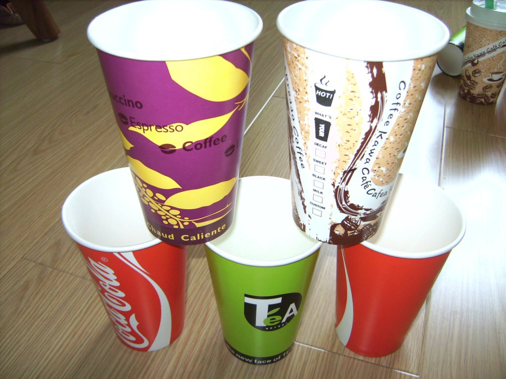 一次性纸杯可乐纸杯咖啡纸杯热冷饮纸杯