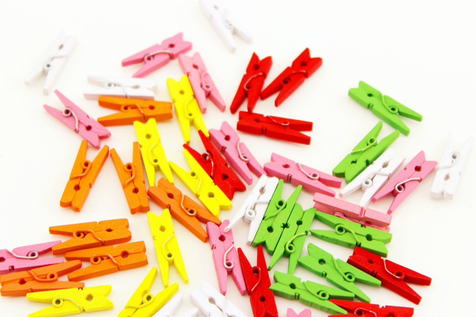 5cm小夹子木夹 彩色相片夹