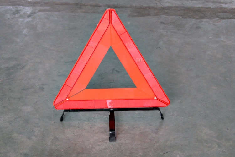 汽车塑料宽盒三角架警示牌架高速停车警示牌可折叠式三角形反射器