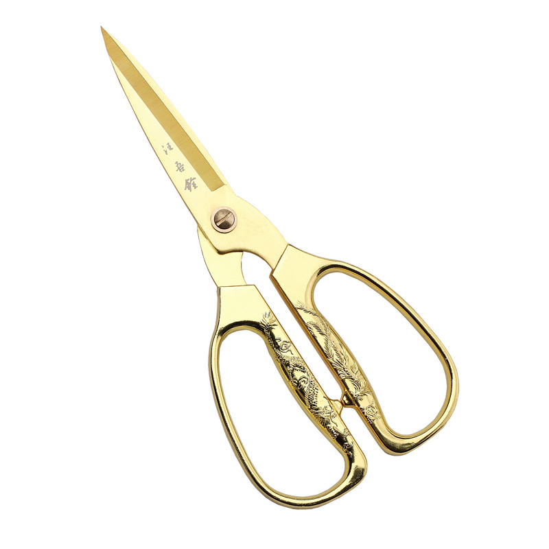 金色彩剪 汪吾铨190彩剪开业大吉剪彩礼剪彩剪刀吉祥喜庆剪结婚剪