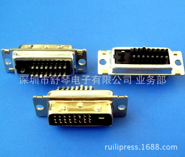 dvi连接器 24 1/ 5/18 1/ 5外壳镀金公头-阿里巴巴