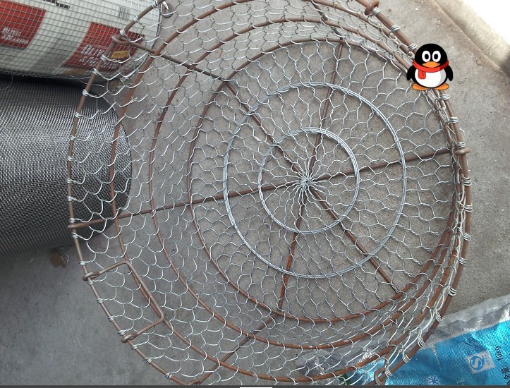 手工编织网采摘蔬菜水果药材抬筐铁篮子搬运核桃干果等铁丝网