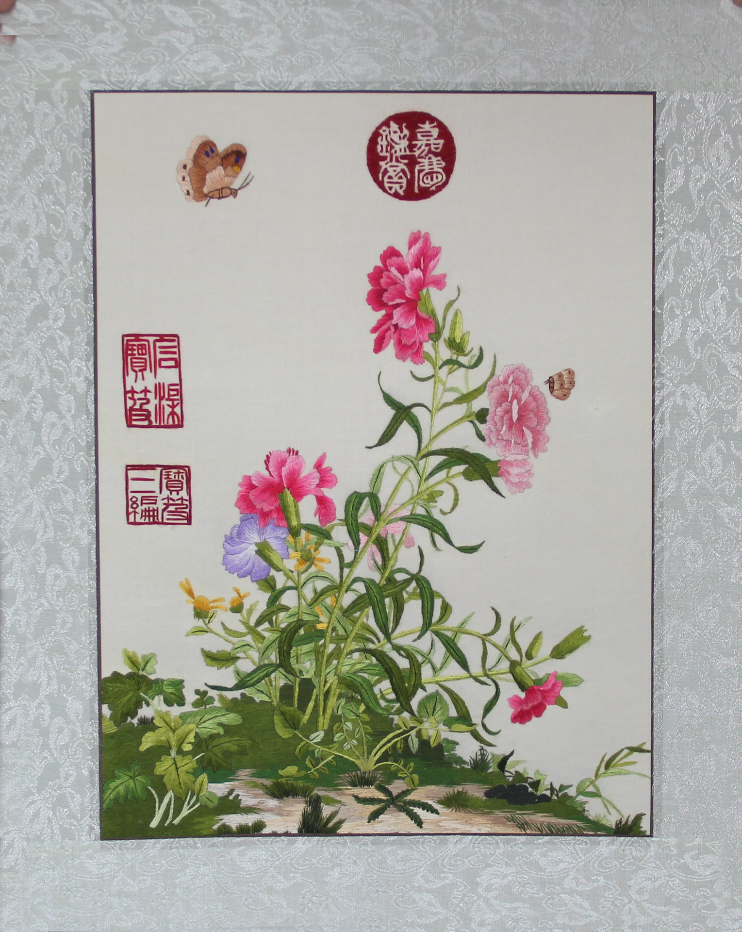 苏州刺绣客厅书房办公室装饰画手工苏绣软裱画厂家生产