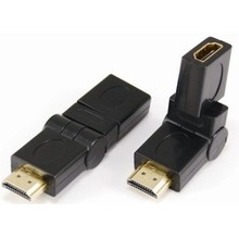 厂家直销HDMI公对母旋转转接头HDMI公对母360度旋转高清转换头3D