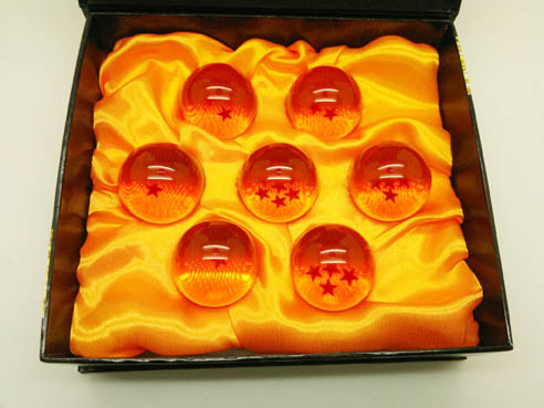 孙悟空七龙珠水晶球42mm金黄色半透明1~7星龙珠定制 动漫周边批发