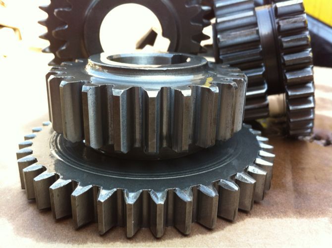 供应加工35模数双联齿轮正齿轮斜齿轮