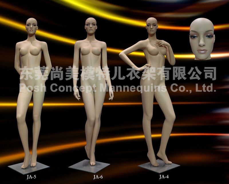 欧美标准人体模特 精致化妆模特 高档人体女模特