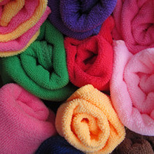 高阳毛巾厂 超细纤维批发 30*70纳米吸水毛巾干发巾 洗车擦车巾