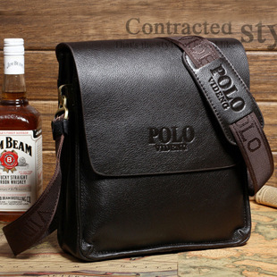 外贸亚马逊速卖通保罗polo男士单肩包 男包斜挎包 竖款背包休闲