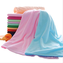 加大70*140cm超细纤维浴巾 超强吸水柔软儿童浴巾 可做擦车巾