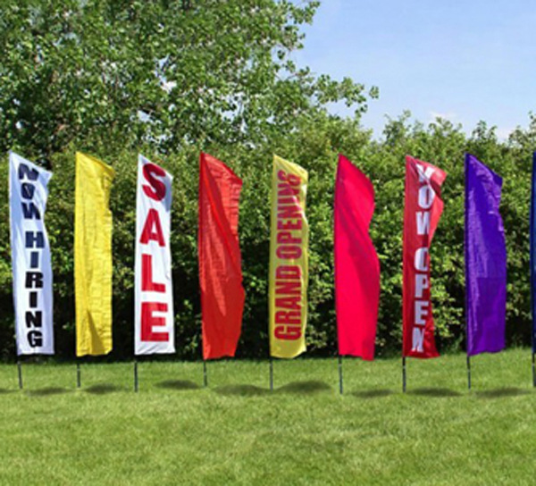 【恒鑫旗帜厂】刀旗 沙滩旗 羽毛旗 边腰刀旗 沙滩旗杆 刀旗底座