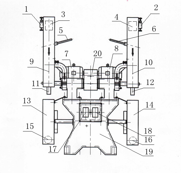 1430r/min;电压:380v   7,整机重量:350kg   四,主要结构及工作原理