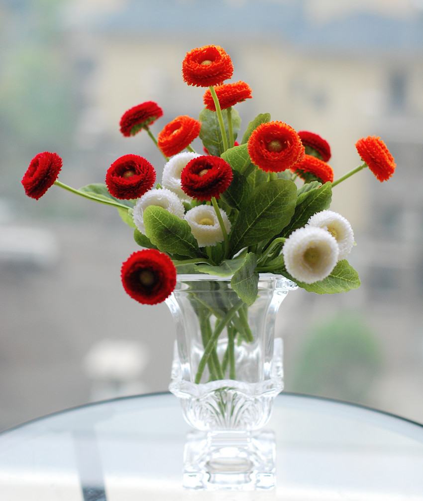 仿真花假花园林布景小菊花金盏菊