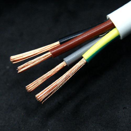 人民线缆纯铜国标10平方4芯圆软护套线rvv4*10电线厂家直销