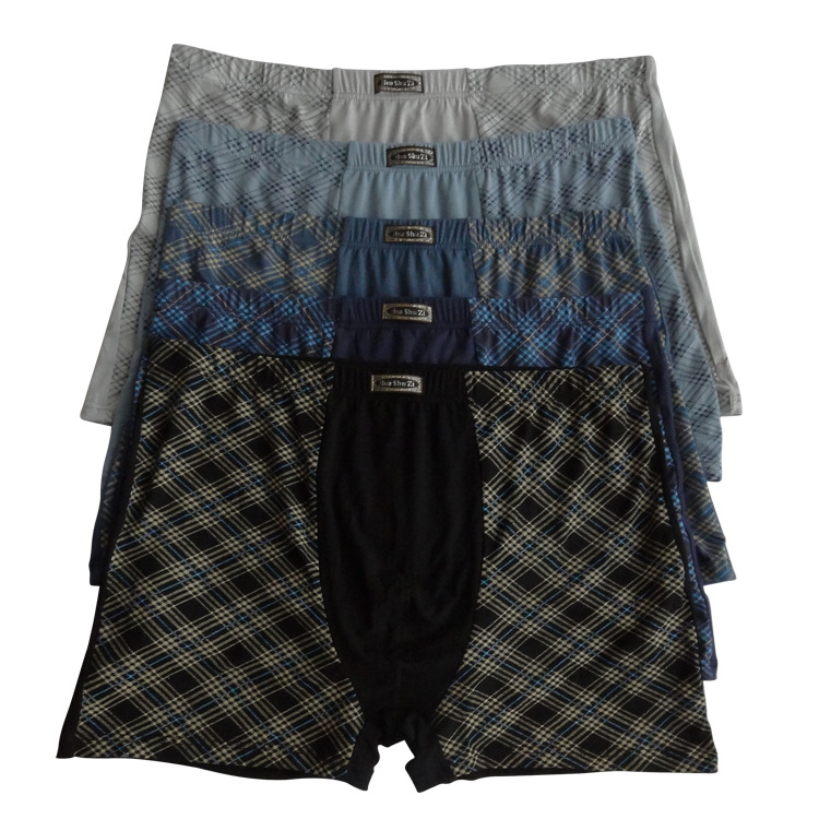 花束子575-4# 8xl大码宽松肥佬内裤男士平角裤胖子加肥加大裤头