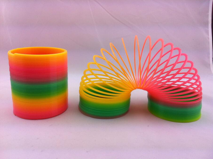 【彩虹圈 弹簧圈】8.7x10cm台湾色彩虹圈 益智类玩具