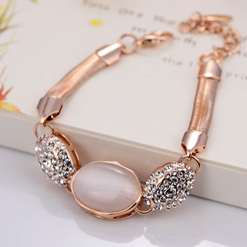 viennois威妮华欧美版时尚 新款 仿猫眼石  手链礼品v050363h-003