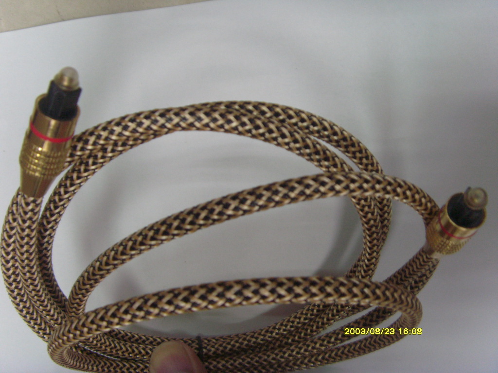 加网镀金头高品质公放连接音频数码光纤线 2米厂家直销价格优势