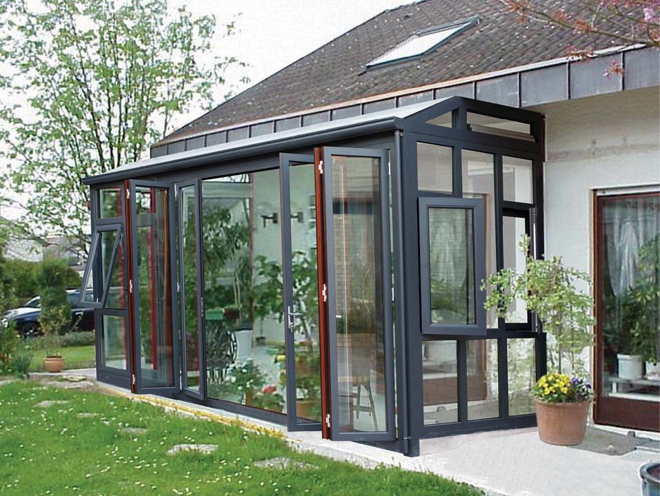 供应深圳阳光房 铝合金阳光房 别墅玻璃房 htmc002