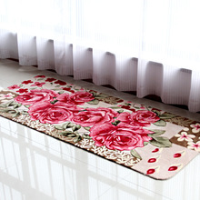 厂家直销 地毯地垫玄关防滑门垫 紫薇花田园地毯地垫 一件批发