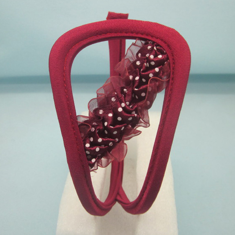 厂家供应 红色蕾丝情趣c字裤 透明隐形c字裤 量大优惠