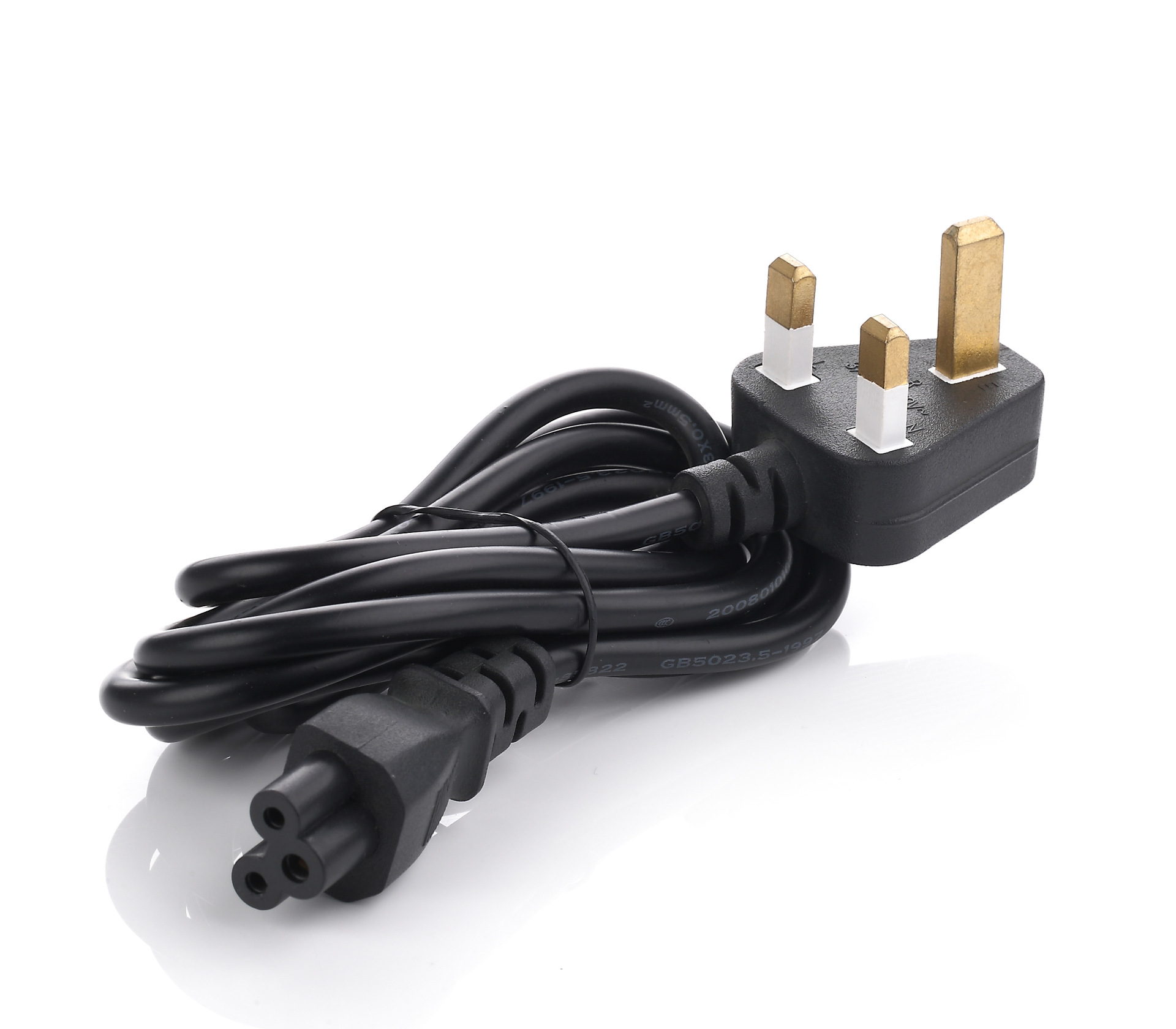 供应小英式电源线英规电源线 英规插头线 英规带保险电源线批发